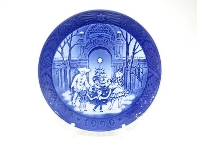 ROYAL COPENHAGEN　ロイヤルコペンハーゲン　「チボリのクリスマス」　イヤープレート(1990)　洋食器